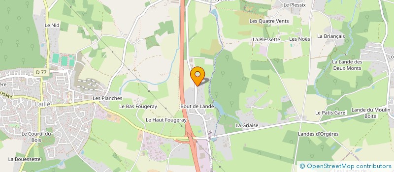 localisation de l'entreprise OUEST CRECHE  LAILLE