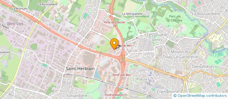 localisation de l'entreprise OUEST CROISSANCE MANAGEMENT à SAINT-HERBLAIN