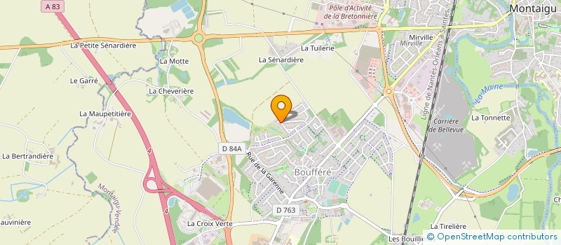 localisation de l'entreprise OUEST DEBOUCHAGE à MONTAIGU-VENDEE
