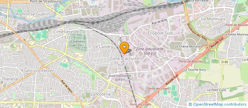 localisation de l'entreprise OUEST DECOUPE à RENNES