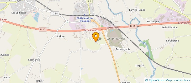 localisation de l'entreprise OUEST DESENFUMAGE à CHATELAUDREN-PLOUAGAT