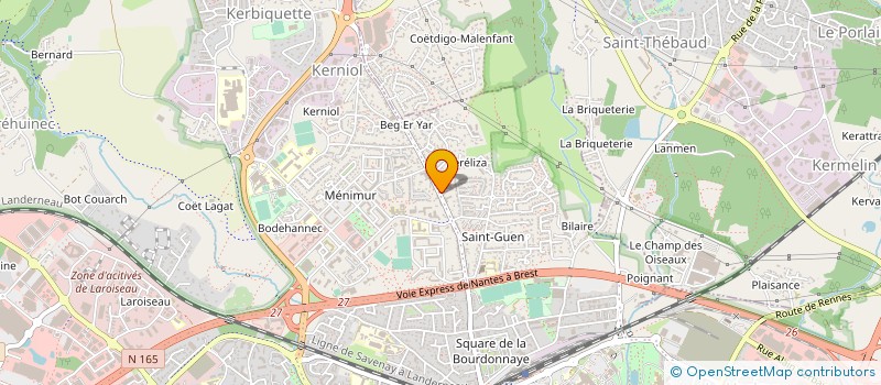 localisation de l'entreprise OUEST DIAGNOSTIC IMMOBILIER à VANNES