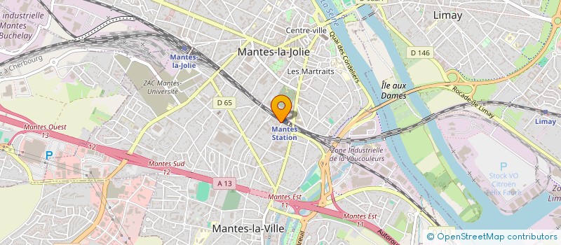 localisation de l'entreprise OUEST DIAGNOSTICS à MANTES-LA-VILLE
