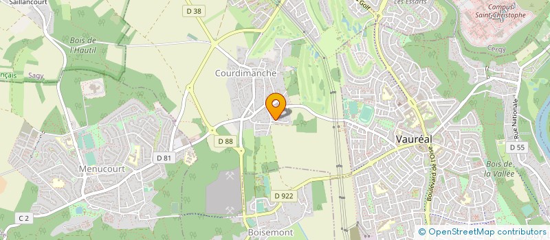 localisation de l'entreprise OUEST DIFFUSION à COURDIMANCHE