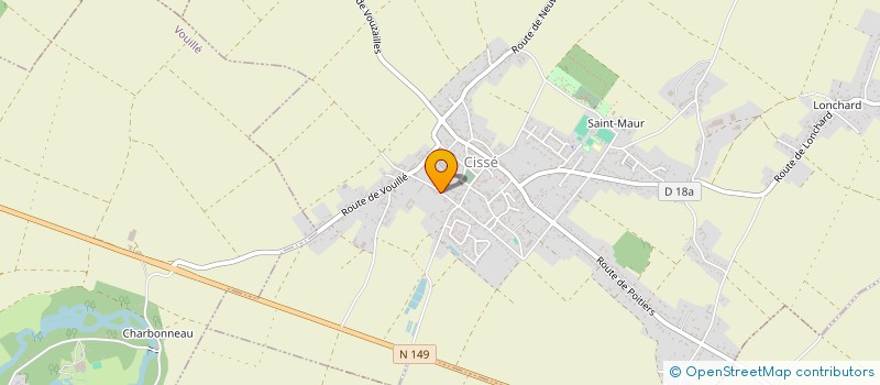 localisation de l'entreprise OUEST DIFFUSION AUTOMOBILE  VOUILLE