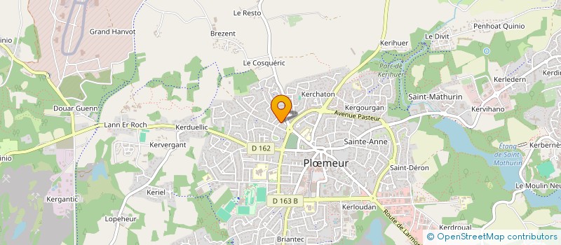 localisation de l'entreprise OUEST DIFFUSION POTERIE à PLOEMEUR