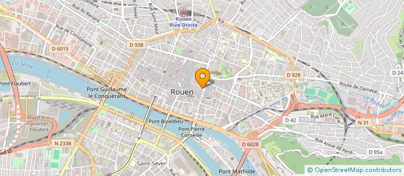 localisation de l'entreprise OUEST DISCOUNT DISTRIBUTION à ROUEN
