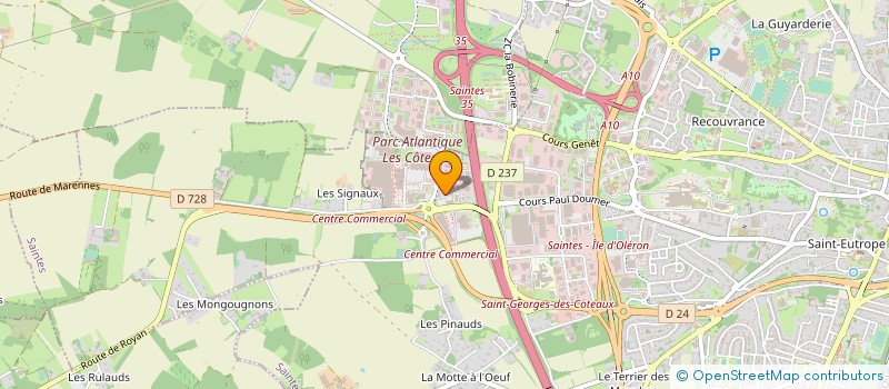 localisation de l'entreprise OUEST DISTRIBUTION à SAINT-GEORGES-DES-COTEAUX