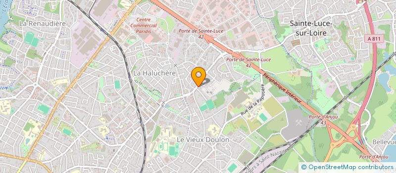localisation de l'entreprise OUEST DISTRIBUTION & DIFFUSION à NANTES