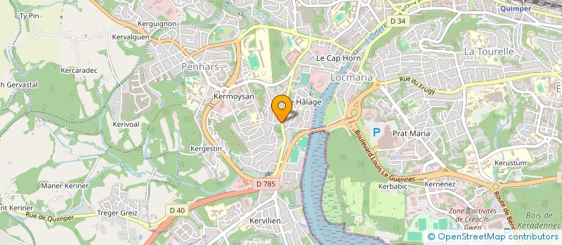 localisation de l'entreprise OUEST'ECO RENOV  QUIMPER