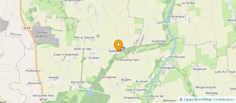 localisation de l'entreprise OUEST ELEC  SAINT-HERNIN