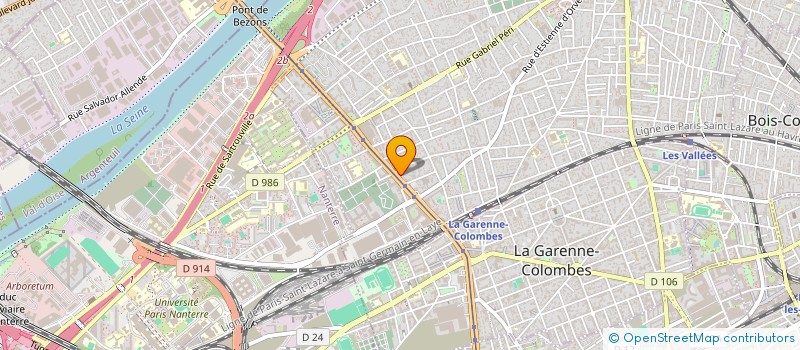 localisation de l'entreprise OUEST ELEC COMPOSANTS à COLOMBES
