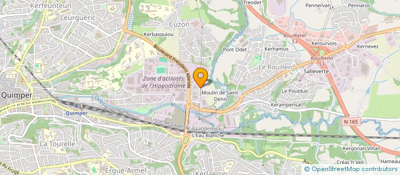 localisation de l'entreprise OUEST ELECTRICITE ARMORIQUE à QUIMPER