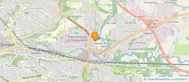 localisation de l'entreprise OUEST ELECTRICITE IROISE à QUIMPER