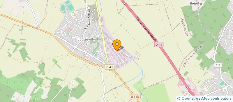 localisation de l'entreprise OUEST ELECTRO MECANIC à ECQUEVILLY