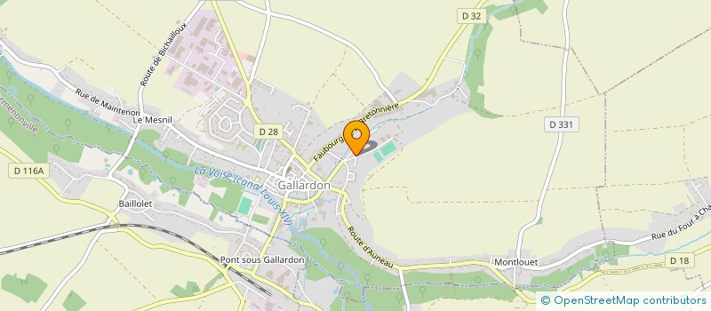 localisation de l'entreprise OUEST EMAIL à GALLARDON