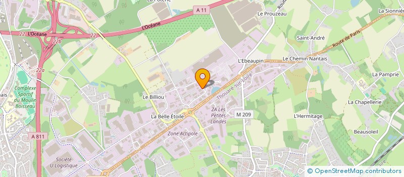 localisation de l'entreprise OUEST EMBAL  CARQUEFOU