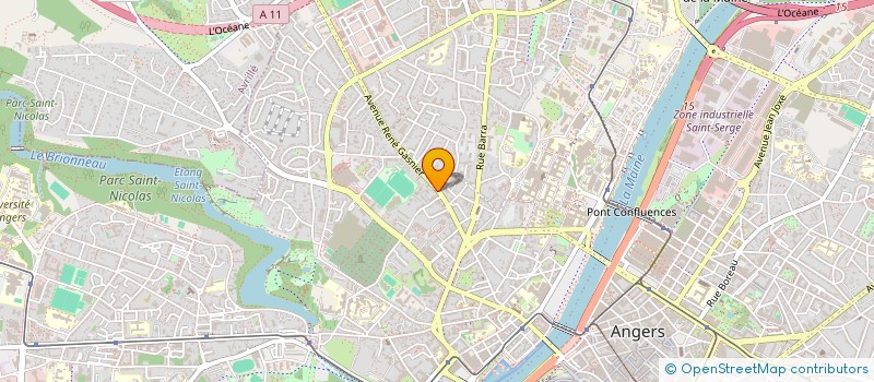 localisation de l'entreprise OUEST EMEDIA à ANGERS