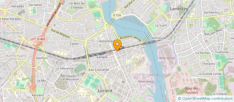 localisation de l'entreprise OUEST EN SCENE à LORIENT