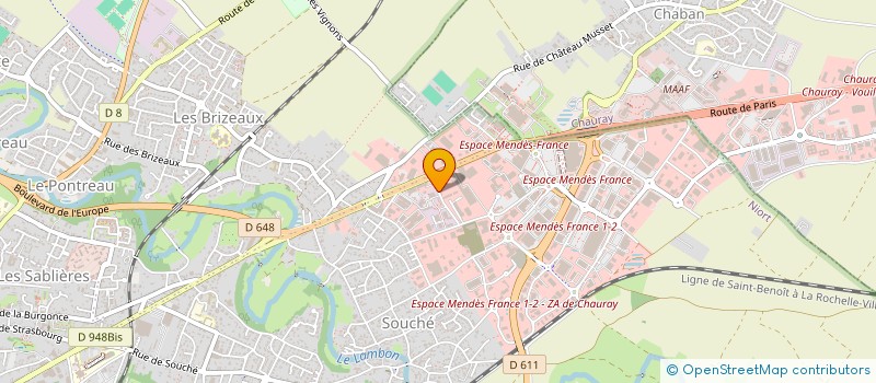 localisation de l'entreprise OUEST ENERGIE à NIORT