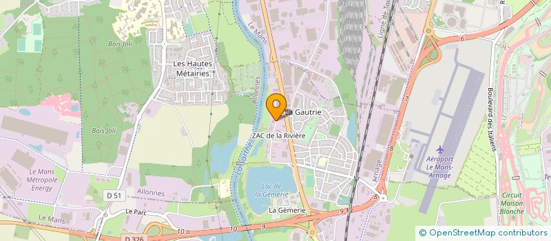 localisation de l'entreprise OUEST ENERGIE à ARNAGE