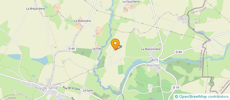 localisation de l'entreprise OUEST ENERGIES 3  MARILLET