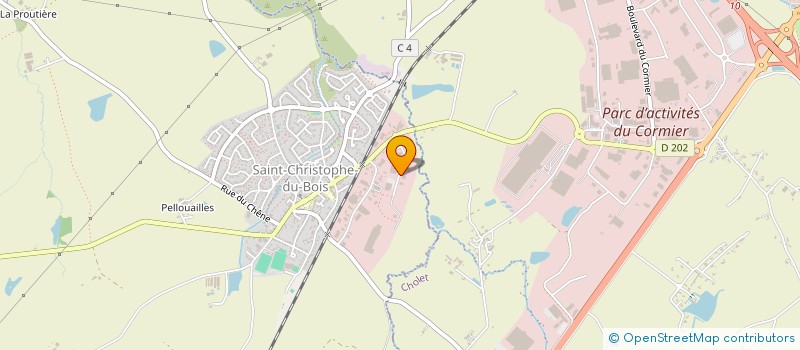 localisation de l'entreprise OUEST ENERGY  SAINT-CHRISTOPHE-DU-BOIS