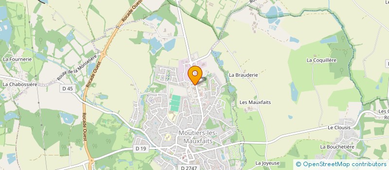 localisation de l'entreprise OUEST-ENSEIGNES  MOUTIERS-LES-MAUXFAITS