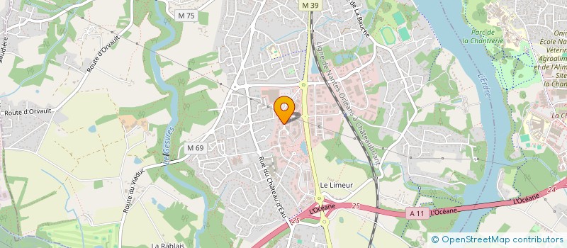 localisation de l'entreprise OUEST ENTRETIEN à LA CHAPELLE-SUR-ERDRE
