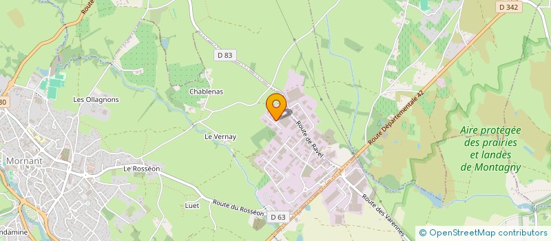 localisation de l'entreprise OUEST ENTRETIEN  MORNANT