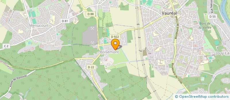 localisation de l'entreprise OUEST ENTRETIEN NETTOYAGE à CERGY