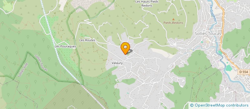 localisation de l'entreprise OUEST ENVIRONNEMENT à SOLLIES-TOUCAS