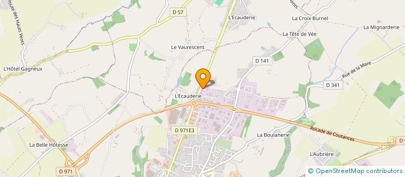 localisation de l'entreprise OUEST EQUIPEMENT HOTELIER à COUTANCES