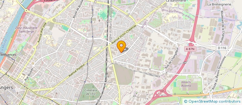 localisation de l'entreprise OUEST ETANCHE à ANGERS