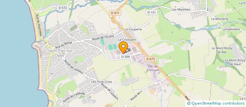 localisation de l'entreprise OUEST-FACADE  SAINT-PAIR-SUR-MER