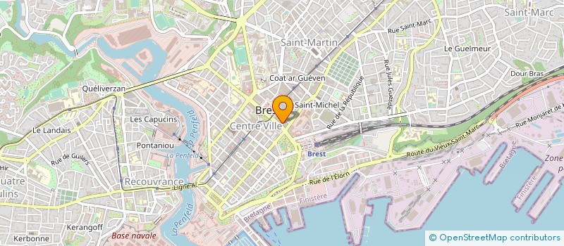 localisation de l'entreprise OUEST FINANCE PATRIMOINE à BREST