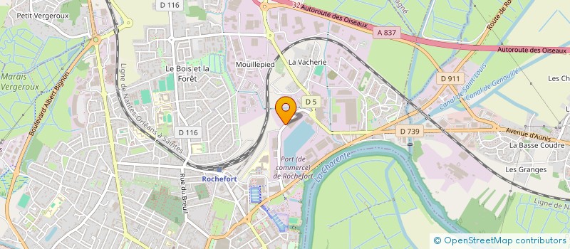 localisation de l'entreprise OUEST FINANCEMENT  ROCHEFORT