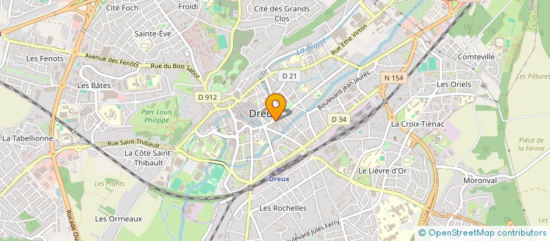 localisation de l'entreprise OUEST FINANCES à DREUX