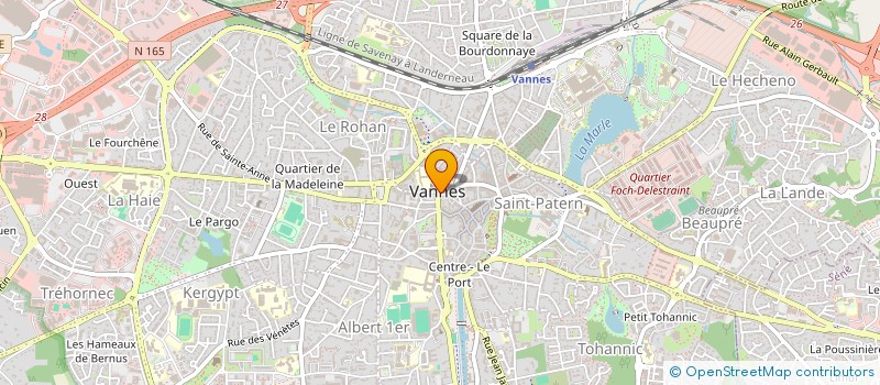 localisation de l'entreprise OUEST FINANCIERE à VANNES