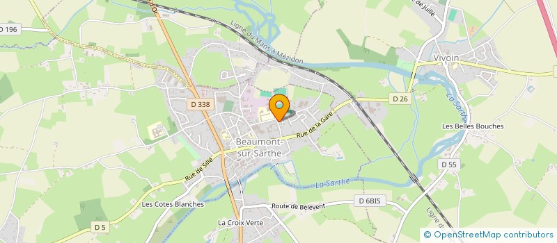 localisation de l'entreprise OUEST FIXATION  BEAUMONT-SUR-SARTHE