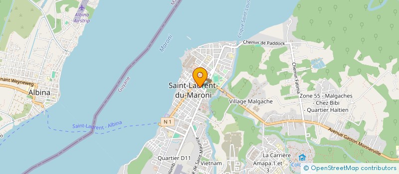 localisation de l'entreprise OUEST FLEURS à SAINT-LAURENT-DU-MARONI