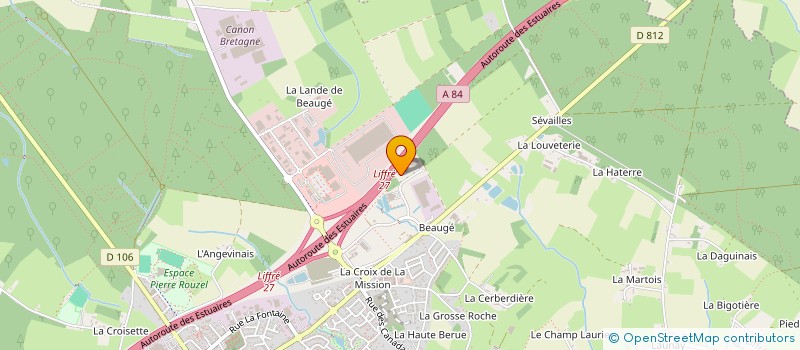 localisation de l'entreprise OUEST FONDATIONS à LIFFRE