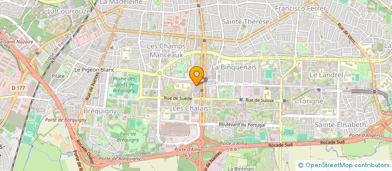 localisation de l'entreprise OUEST FORMATION ENGINS  RENNES