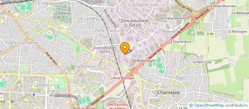 localisation de l'entreprise OUEST-FRANCE TV à RENNES