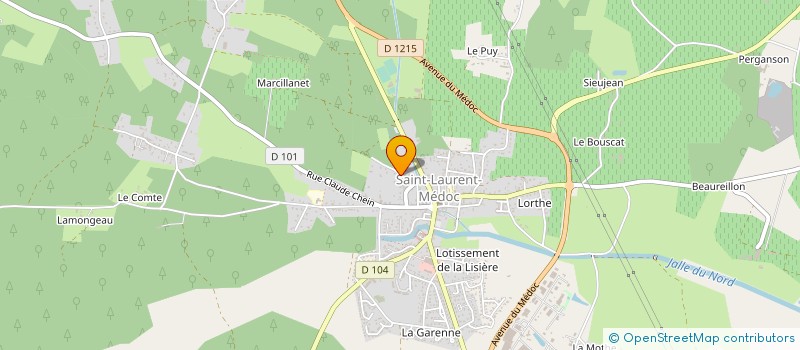 localisation de l'entreprise OUEST FRANCE TVA à SAINT-LAURENT-MEDOC