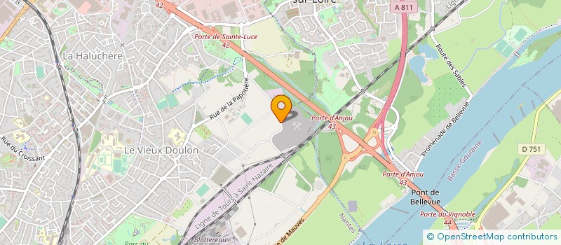 localisation de l'entreprise OUEST GARAGE à NANTES