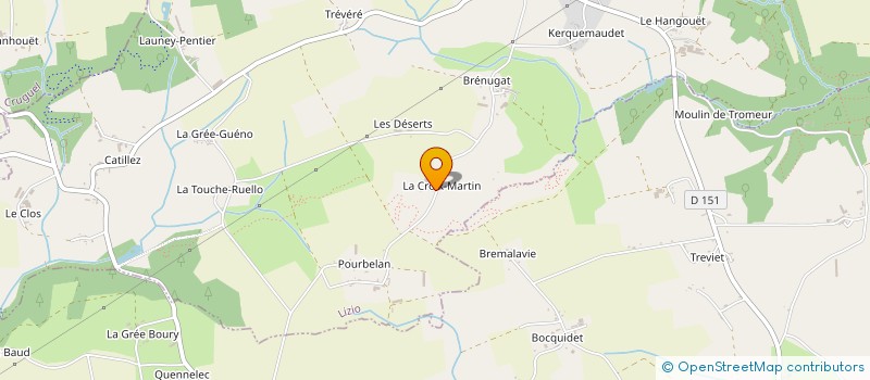 localisation de l'entreprise OUEST GESTION  LIZIO