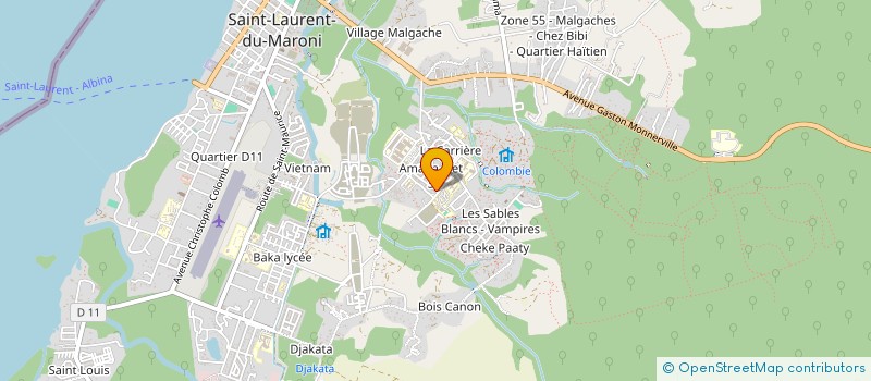 localisation de l'entreprise OUEST GUYANE à SAINT-LAURENT-DU-MARONI