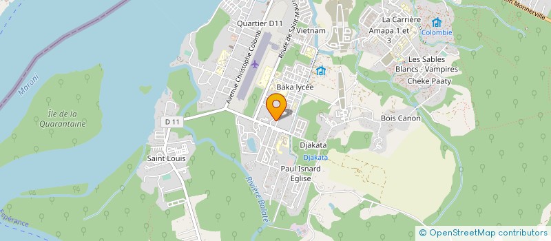 localisation de l'entreprise OUEST GUYANE TRANSPORTS ET SERVICES à SAINT-LAURENT-DU-MARONI