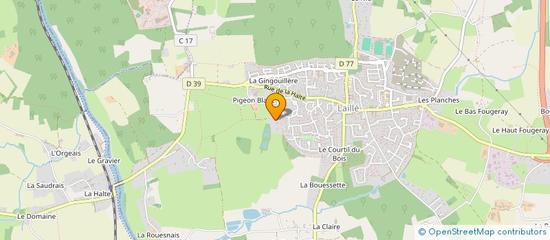 localisation de l'entreprise OUEST HABITAT 2000 à LAILLE